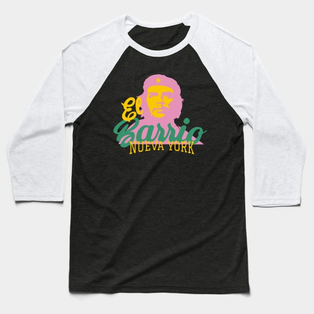 New York El Barrio  -  Spanish Harlem  - El Barrio  NYC Che Guevara Baseball T-Shirt by Boogosh